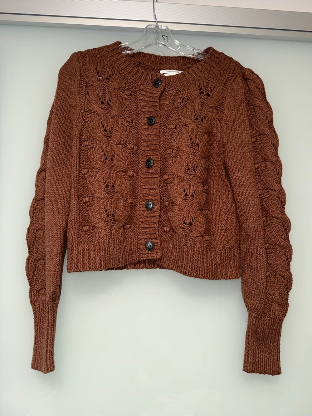 Anthropology knitted cardigan in size Small